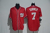 Washington Nationals #7 Trea Turner Red 2017 Spring Training New Cool Base Stitched Jersey,baseball caps,new era cap wholesale,wholesale hats